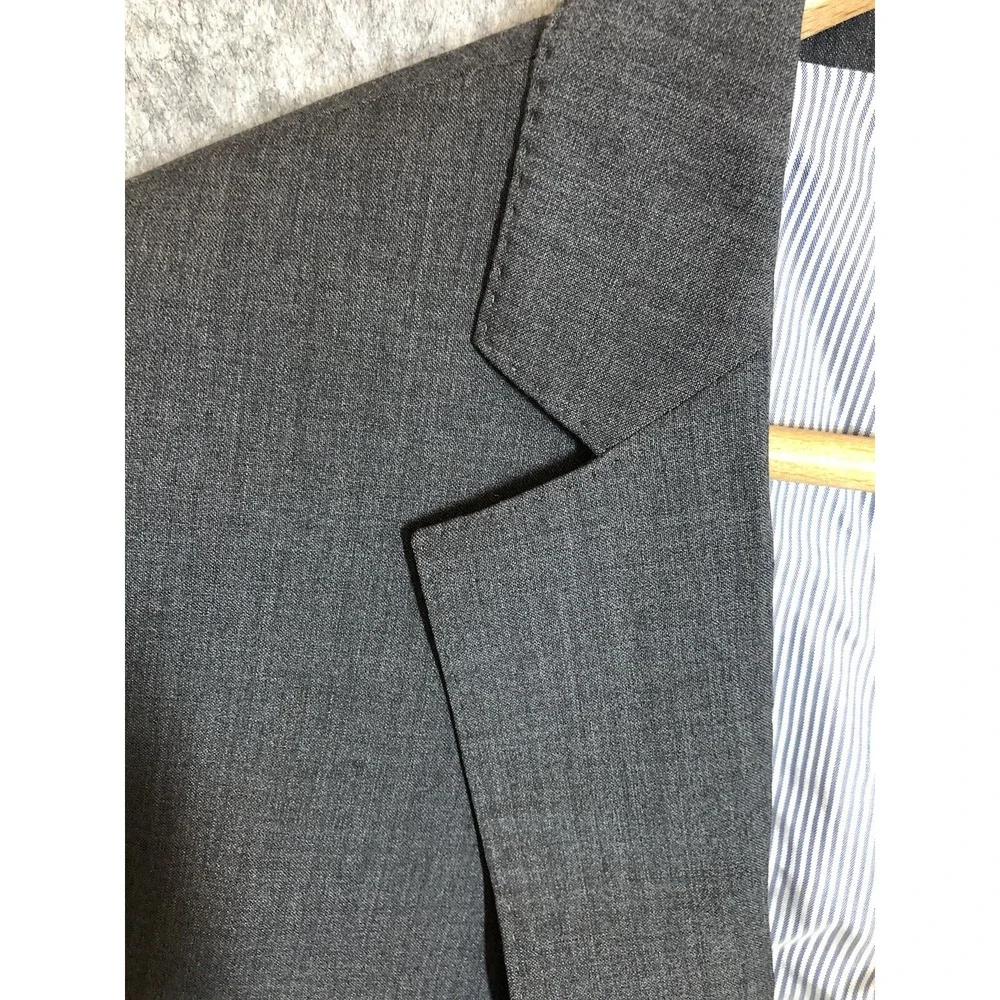 Brooks Brothers Blazer Men 45R Gray Explorer Madison Sport Coat Jacket Business